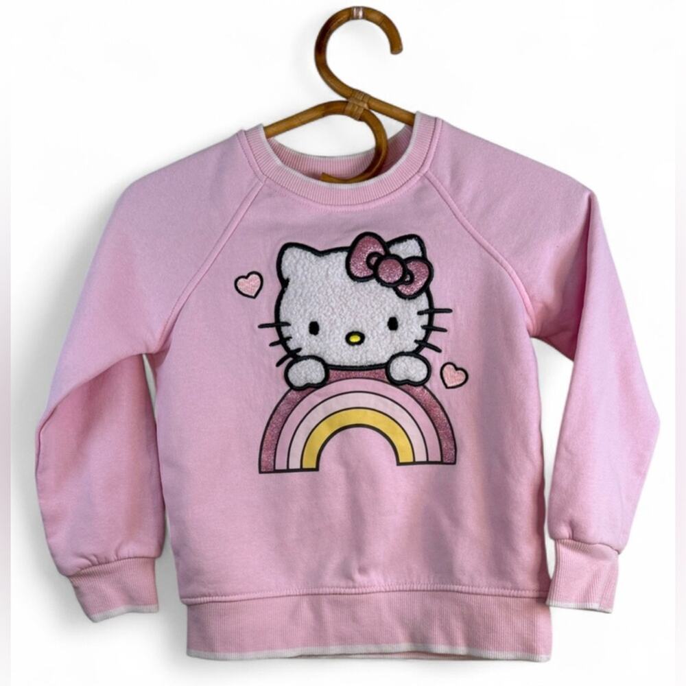 Hello Kitty Pink Rainbow Sweatshirt for Kids size 6